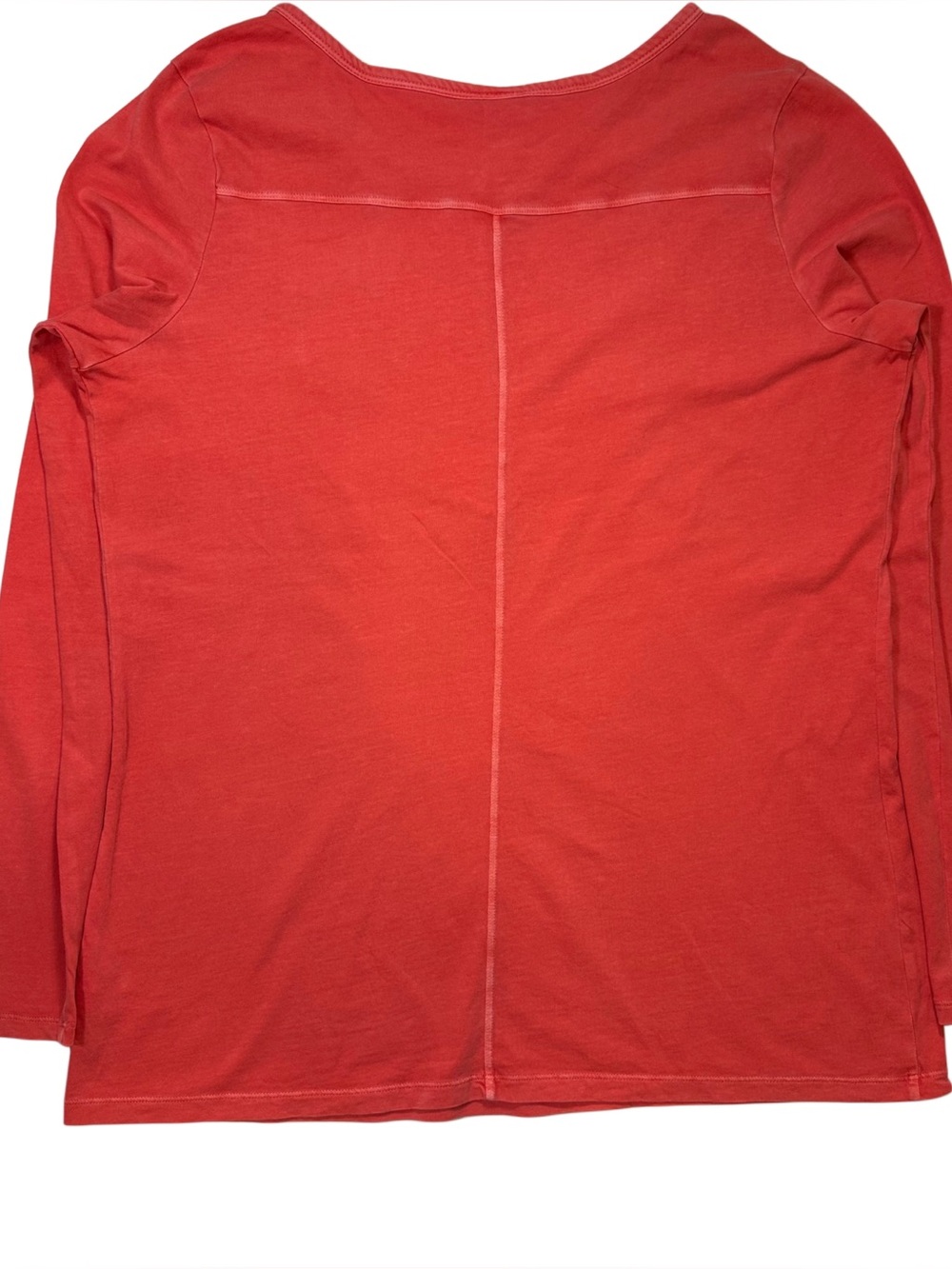 Mossimo Women’s XXL Thermal Henley Top Coral 100% Cotton - Picture 3 of 13